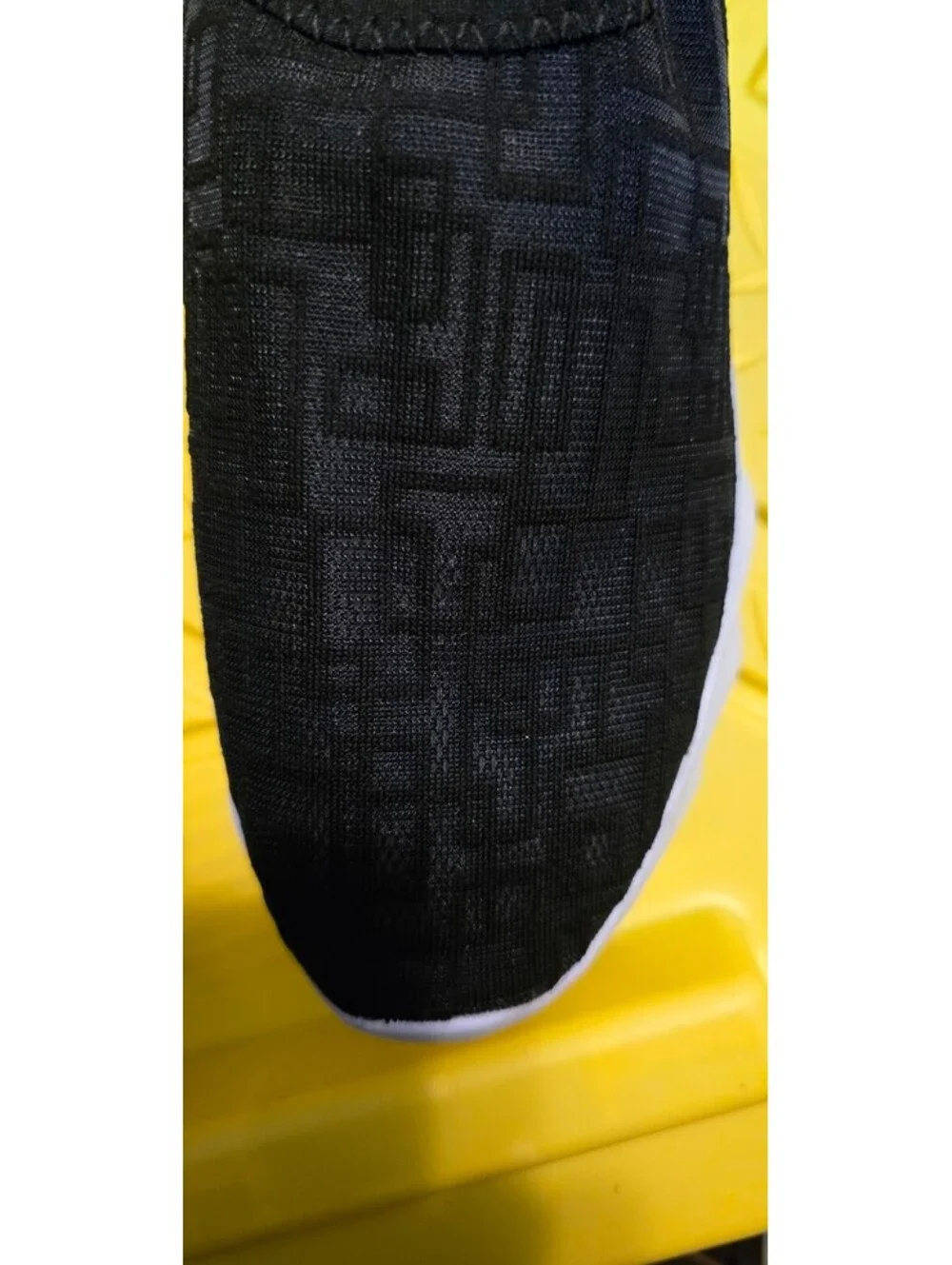2 Pair of Unisex New Black and White Slip-On Athletic Shoes